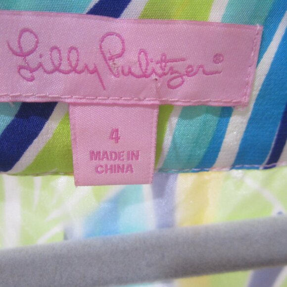 Lilly Pulitzer 4 Saemus Silk Beaded Tunic Dress RARE - Picture 2 of 8